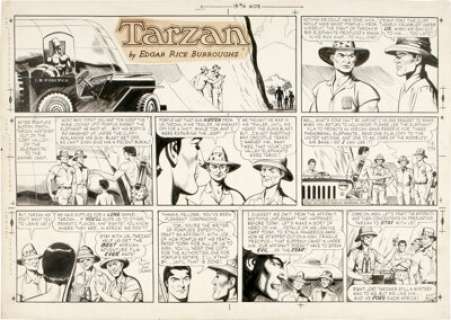 John Celardo - Tarzan Sunday Comic Strip Original Art, dated 7-31-60 (United Feature Syndicate, 1960). The - | Heritage
