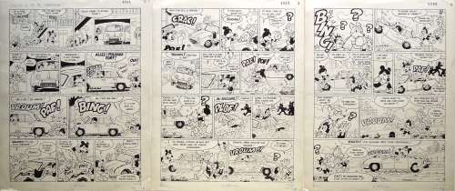 371. NICOLAOU (Jacques). Placid a de la Ressource. 1985. Suite de 3… | misc / divers