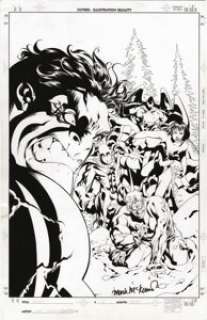 Mike McKone and Mark McKenna - Exiles #5 Cover Original Art (Marvel, 2001). In an alternate Canada, the Exiles -