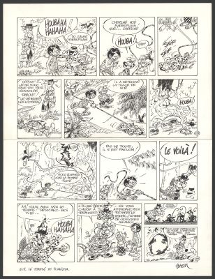 Batem | Le Marsupilami - Le Temple de Boavista (T.8) - Planche originale n°13 | Daniel Maghen
