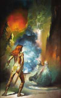 Boris Vallejo - "Red Sonja #6: Star of Doom" Paperback Cover Original Art (Ace Books, 1983). - | Heritage