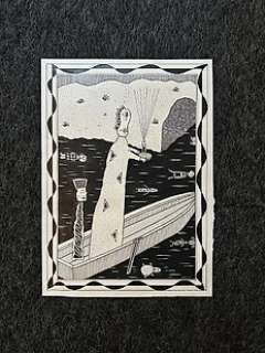 Beyer, Mark | Beyer, Mark - 1 Dessin original + couleur originale + sérigraphie - Exhibition at Lambiek - 1994 | Catawiki