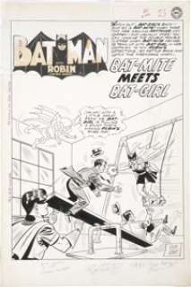 Sheldon Moldoff and Charles Paris Batman #144 Splash Page 1 Original Art (DC, 1961). Watch out, the - | Heritage