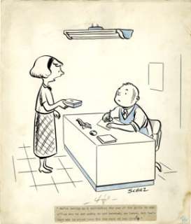 Charles Schulz Saturday Evening Post Gag Cartoon Original Art (1950). In the days right before Charles -