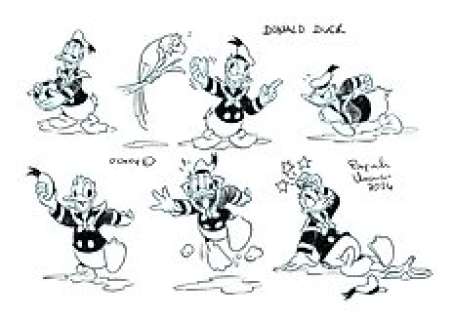 Venanzio, Pasquale - Original Concepts Drawings-Donald Duck | Catawiki
