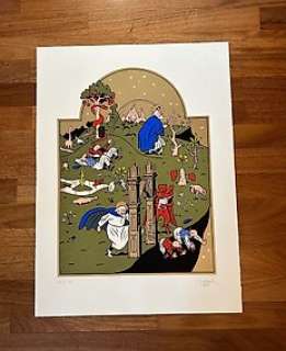 Chaland, Yves - 1 Silkscreen - Le Jeune Albert chassé du paradis - 1987 | Catawiki