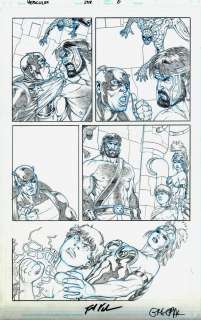Rodney Buchemi - Hercules #138 P 6 (Hercules, Captain America, Spider-Man) 2010