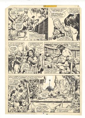 CONAN #100 PG 8 ORIGINAL COMIC ART BELIT BUSCEMA CHAN 1979 | Neat Stuff Vault