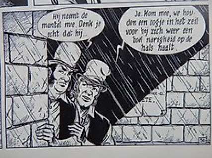 Van Riet, Ron - 1 Original page - Robert en Bertrand 71 - Het spiegelgenootschap - 1986 | Catawiki