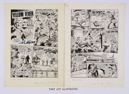 Yellow Fever - The Collector: original 4 page complete story artwork… | Comic Book Auctions ltd