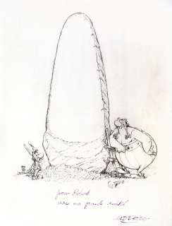Uderzo | Astérix, illustration Ã  la mine de plomb sur… | Millon