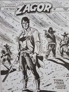 Piccinelli, Alessandro - 2 Original preliminary drawing - Zagor - Terre Fredde - 2018 | Catawiki