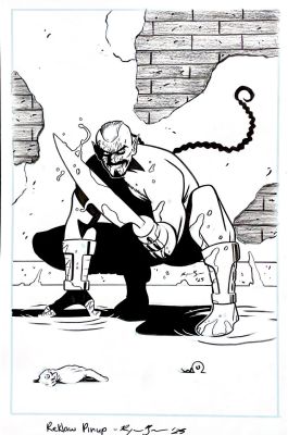 Raymar Brunson | Raymar Brunson - Reflow - Pin-Up | Panel Punk Comics Originals