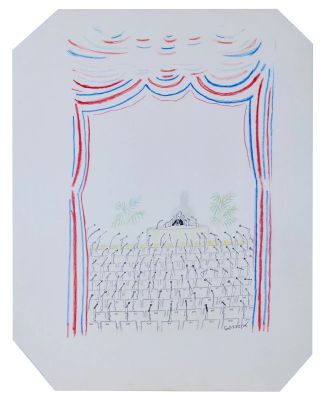 Lot 129 - Jean-Jacques SEMPÉ (1932-2022) Les voix de la France Dessin aux… | misc / divers