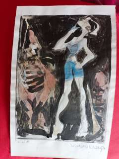 Nine, Lucas - 1 Original colour drawing - Victoria Ocampo | Catawiki