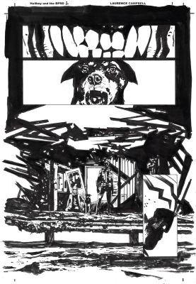 Laurence Campbell | Hellboy & The B.P.R.D.: The Ghost Ships Of Labrador - #2 Page 1 | Kinetic Collectibles