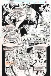 Bob Almond, Pat Olliffe | Warlock And the Infinity Watch #33 P.2 - Count Abyss Splash - 1994 Signed | Anthony’s Comic Book Art