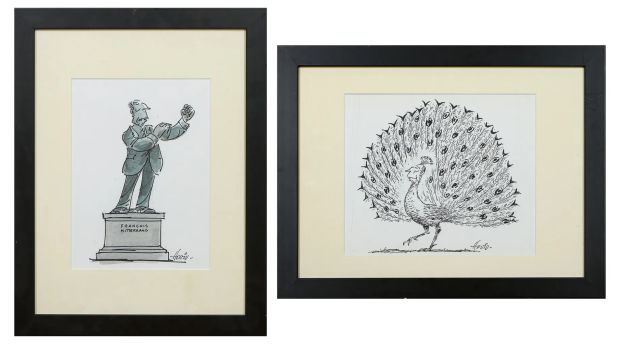 Lot 31 - HOVIV (René HOVIVIAN dit) (1929-2005) - La statue de Mitterand - Le… | misc / divers