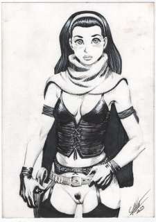 Gambedotti, Atilio - 1 Original drawing - Cowgirl - 2023 | Catawiki