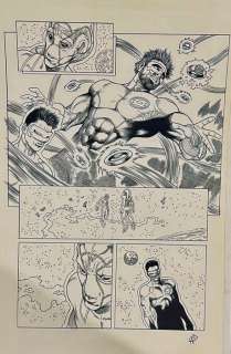 Andrés Guinaldo (Blue Lines) + Raül Fernández (Inker) - 1 Original page - Green Lantern - Green Lantern New Guardians #20 Page 5 | Catawiki