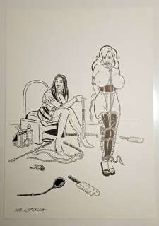 Capogna, Max - 1 Original drawing - Bondage Pin-up - Bondage Pin-up - 2003 | Catawiki