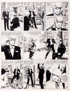 Rosinski | Ric Hochet, planche n°14 Ã  l’encre de Chine et… | Millon