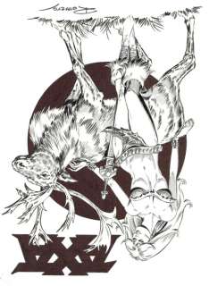 Romero, Enrique Badia | Original production drawing  - Axa & the Reindeer  - Axa’s Next Comic Book | Catawiki