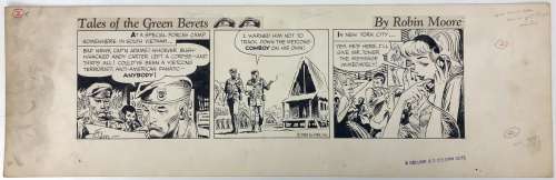 Joe Kubert - TALES OF THE GREEN BERET STRIP ART #2 Strip Art