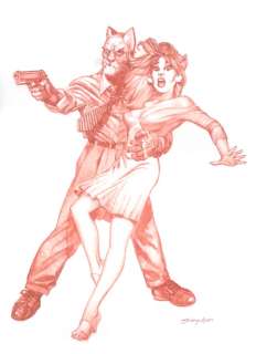 Sanjulian | Original sanguine  - Homage to Blacksad (2016) | Catawiki