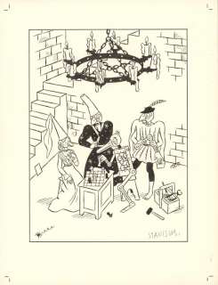 Stanislas - Illustration originale, ex-libris pour la librairie Super-Héros