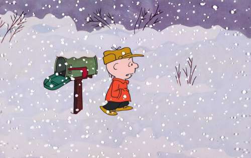 CHARLES SCHULZ / BILL MELENEDEZ / PEANUTS A Charlie Brown Christmas Animation Cel 1965. | Swann Galleries