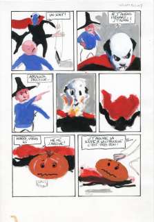 Rabaté, Pascal - 1 Original colour drawing - Les cauchemars d’Halloween - Opération Halloween | Catawiki