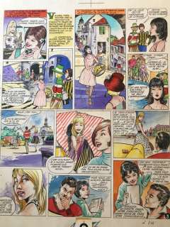 Juillard, Claude-Henri - 2 Original colour page - Valérie - Planches 3 + 4 - 1961