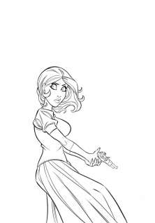 Illlustration originale pour les Arcanes de Midi-Minuit par Cyril TRICHET