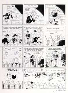 Janvier | Rantanplan, planche n°31 Ã  l’encre de Chine… | Millon