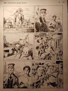Rubini, Michele - 1 Original page - Tex Willer - n. 19 "Fuga sul mare" - 2020 | Catawiki