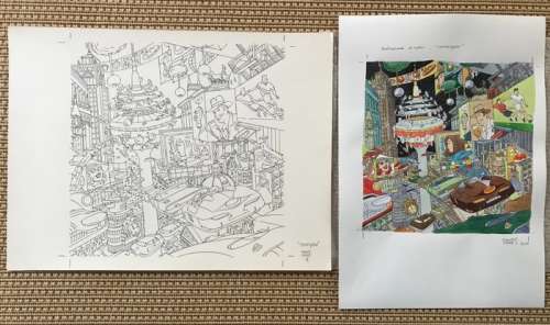 Torres, Daniel - 1 Dessin original + couleur originale - Torrespaña - 2007 | Catawiki