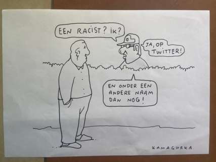 Kamagurka - 1 Original drawing - Racist | Catawiki