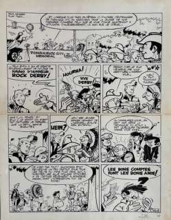 Greg - 1 Original page - Rock Derby - L’or des navajos - 1980 | Catawiki