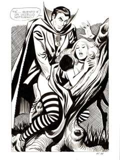 Balzano, Birago - 1 Original page - Zora la Vampira #46 - "Denti instabili" - 1974 | Catawiki