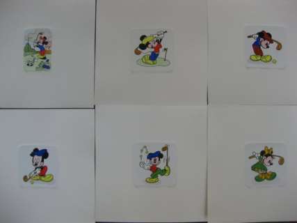 Disney, Walt | 6 Etchings Sowa & Reiser  - Mickey and Minnie  - Golf | Catawiki