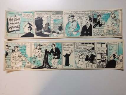 Buth - 2 Original page - Thomas Pips - Het kasteel der schaduwen (stroken 18 en 19) - 1948 | Catawiki