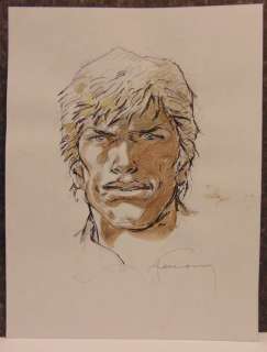 Hermann - 1 Dessin original en couleur - Bernard Prince - Portret - 2020 | Catawiki