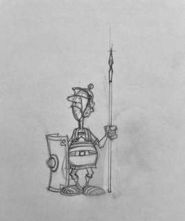 Studios Uderzo - 1 Original preliminary drawing - Astérix - Romain de la Légion de César | Catawiki