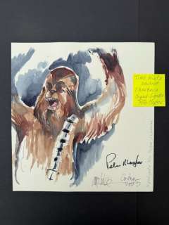 Timo Würz - 1 Original drawing - Chewbacca aus Star Wars mit Original Signatur von dem Darsteller Peter William Mayhew - 2003 | Catawiki