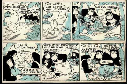 Toonder, Marten - 2 bande originale - Bommel en Tom Poes - Tom Poes en M’Baby - 1949 | Catawiki