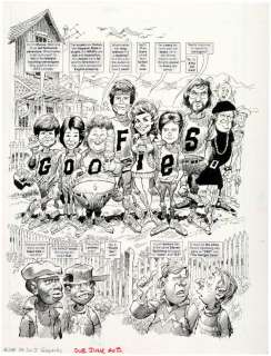 JACK DAVIS "MAD - THE GOOFIES" COMPLETE & ORIGINAL GOONIES SPOOF STORY ART. | Hake’s