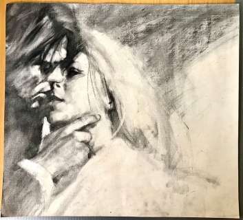 Garcia, Lluís (atribuido) - 1 Original drawing - Romántico | Catawiki