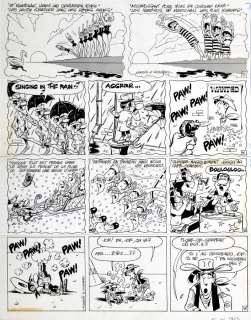 Morris_(Studios) | Lucky Luke, planche n°12 Ã  l’encre de Chine de… | Millon