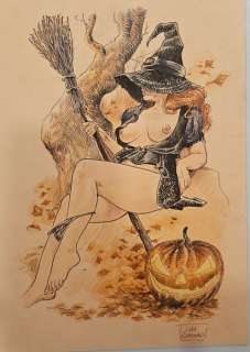 Raimondo, Luca - 1 Original colour drawing - Raimondo - Halloween - 2025 | Catawiki